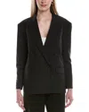 Kenneth Cole Pinstripe Jacket In Black