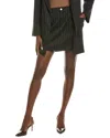 Kenneth Cole Pinstripe Mini Skirt In Neutral
