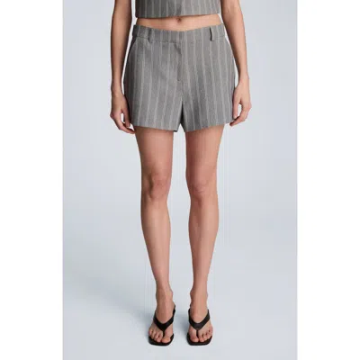 Kenneth Cole Four Button Boxy Pinstripe Vest In Multi