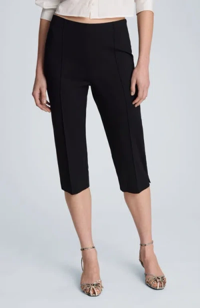 Kenneth Cole Pintuck Capri Pants In Black