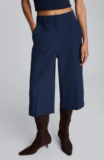 Kenneth Cole Pintuck Cullottes In Blue
