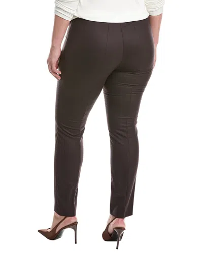 Kenneth Cole Pleated High-rise Pant In Brown