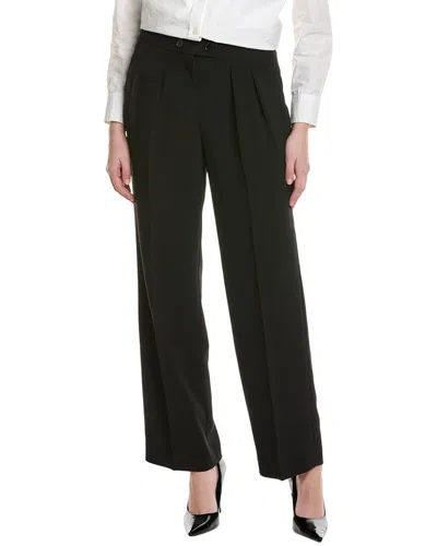 Kenneth Cole High Waist Wide Leg Pants In Black