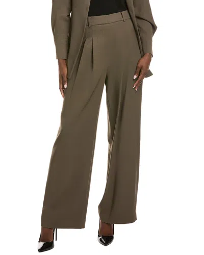 Kenneth Cole Pleated Pant In Brown