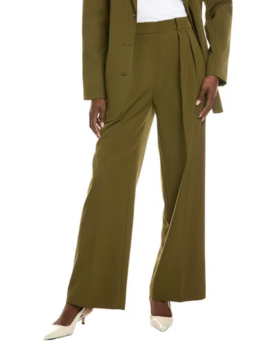 Kenneth Cole Pleated Pant In Green