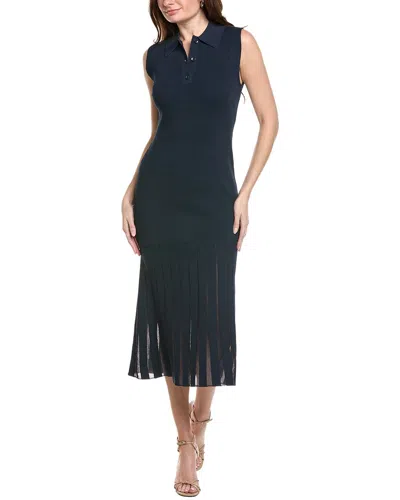 Kenneth Cole Polo Sweater Patio Dress In Blue