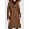 Kenneth Cole Wool-blend Coat In Sepia