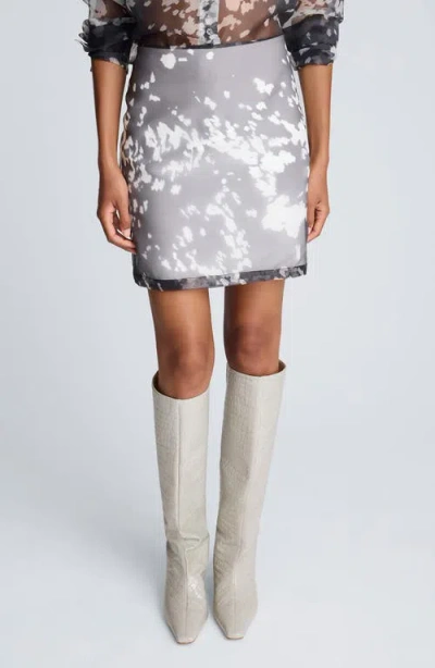 Kenneth Cole Sheer Mini Skirt In Multi