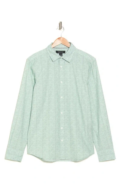 Kenneth Cole Printed Button-up Sport Shirt In Green