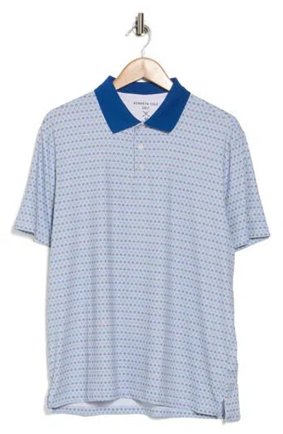 Kenneth Cole Printed Golf Polo In Multi