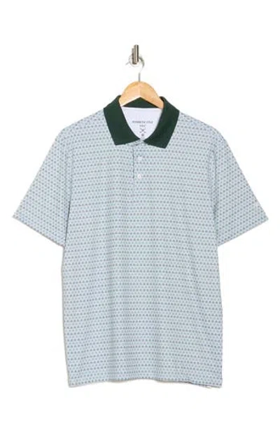 Kenneth Cole Printed Golf Polo In Multi