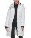Kenneth Cole Women's Mixed Quilted Puffer Coat