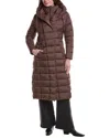 Kenneth Cole Puffer Coat In Brown