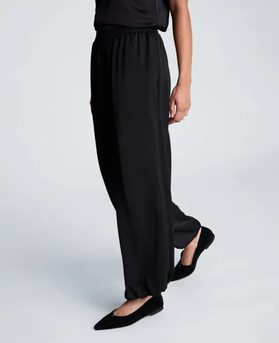 Kenneth Cole Pull On Balloon Leg Pant In Black