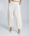 Kenneth Cole Pull On Bubble Leg Pant In White