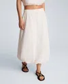 Kenneth Cole Pull On Bubble Maxi Skirt In White