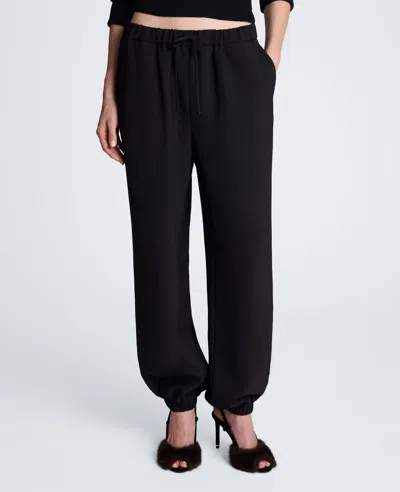 Kenneth Cole Pull On Drawstring Jogger Pant In Black
