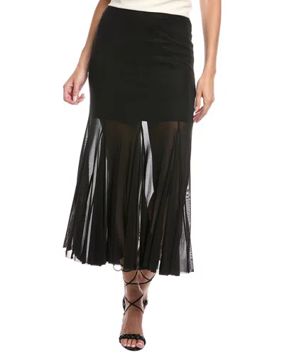 Kenneth Cole Pull-on Fit & Flare Midi Skirt In Black