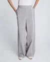 Kenneth Cole Pull-on High Rise Wide Leg Pant With Piping In Animal Print