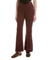 Kenneth Cole Pull-on Hollywood Waist Flare Leg Pant In Brown