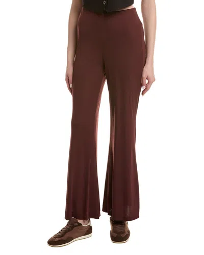 Kenneth Cole Pull-on Hollywood Waist Flare Leg Pant In Brown
