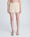 Kenneth Cole Pull On Lace Hem Short In White