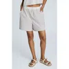 Kenneth Cole Pull-on Elastic Waistband Boxer Shorts In Gray