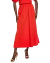 Kenneth Cole Pull-on Maxi Skirt In Red