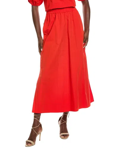 Kenneth Cole Pull-on Maxi Skirt In Red