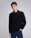 Kenneth Cole Quarterzip Pullover Sweater In Black