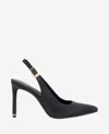 Kenneth Cole Quinnly Crystal Slingback Pointed Toe Pump In Black Crystal