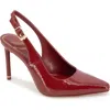 Kenneth Cole Quinnly Slingback Pump In Rio Red Patent