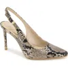 Kenneth Cole Quinnly Slingback Pump In Taupe Snake