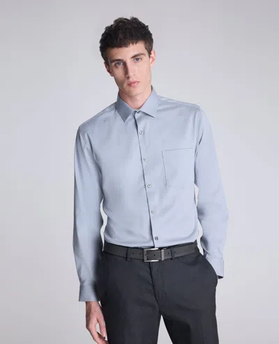 Kenneth Cole Reaction - Slim-fit Button-down Dress Shirt In Blue