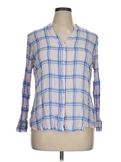 Pre-owned Kenneth Cole Reaction 3/4 Sleeve Blouse In Blue