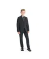 Kenneth Cole Reaction Big Boys Melange Slim Suit In Black