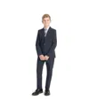 Kenneth Cole Reaction Big Boys Melange Slim Suit In Navy