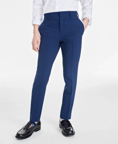 Kenneth Cole Reaction Kids' Big Boys Slim Fit Dress Pants In Blue