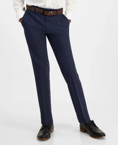 Kenneth Cole Reaction Kids' Big Boys Slim Fit Dress Pants In Dark Blue