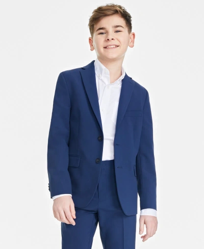 Kenneth Cole Reaction Kids' Big Boys Slim Fit Suit Jacket In Blue