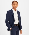 Kenneth Cole Reaction Big Boys Slim Fit Suit Jacket In Dark Blue