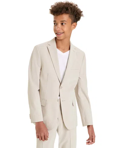 Kenneth Cole Reaction Kids' Big Boys Slim-fit Tech Suit In Cream