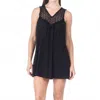 Kenneth Cole Reaction Casablanca Crochet Tank Dress In Black In Black