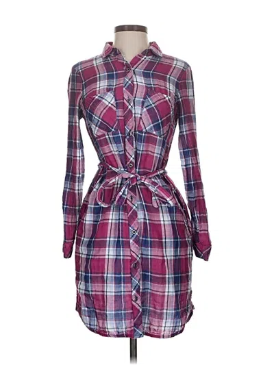 Pre-owned Kenneth Cole Reaction Casual Dress In Burgundy