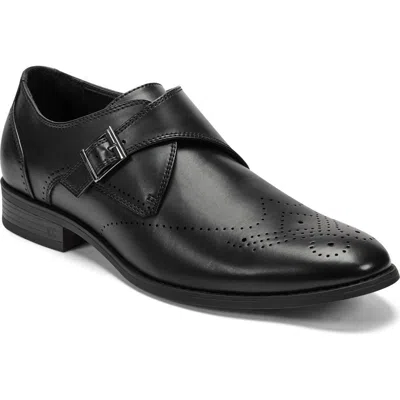 Kenneth Cole Reaction Cheer One Buckle Monk Shoe In Black