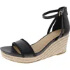 Kenneth Cole Reaction Colton Womens Back Zipper Strappy Ankle Strap In Black