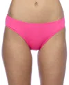 Kenneth Cole Reaction Crochet Hipster Bikini Bottom In Pink In Pink