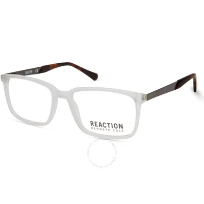Kenneth Cole Reaction Demo Rectangular Men's Eyeglasses Kc0821 027 53 In White