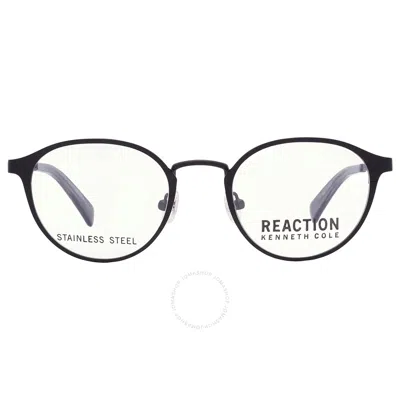 Kenneth Cole Reaction Demo Rectangular Men's Eyeglasses Kc0832-1 002 47 In Black