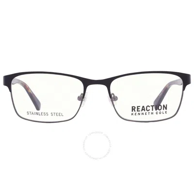 Kenneth Cole Reaction Demo Rectangular Men's Eyeglasses Kc0834-1 002 54 In Black